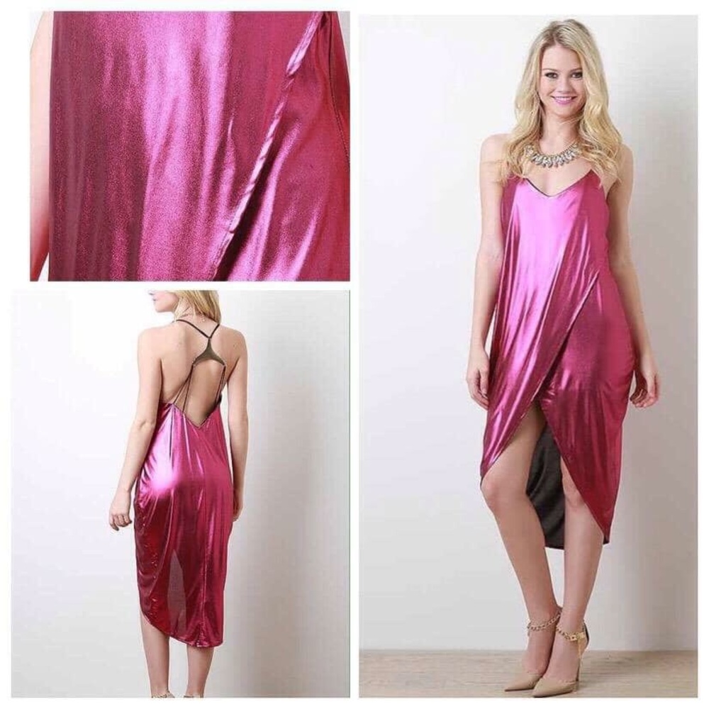 Pink Metallic Dress